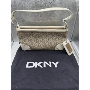 Vintage DKNY Monogram Baguette Shoulder Bag Y2K 1990s - 2000’s